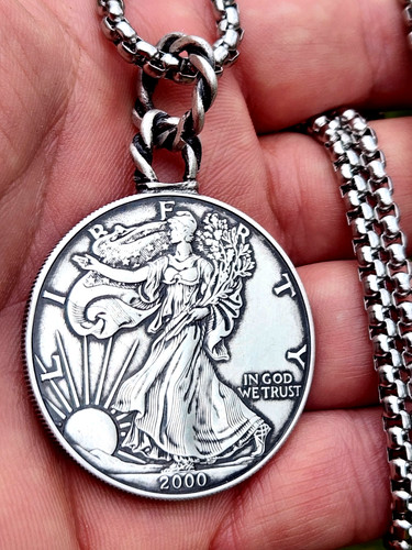 Collana ciondolo argento - , 999