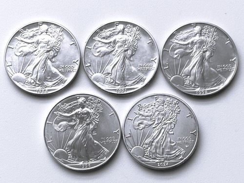Lotto argento fine american - 5x,