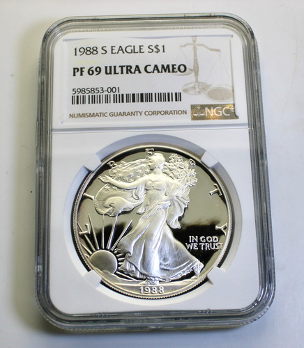 1988 proof silver eagle - s,
