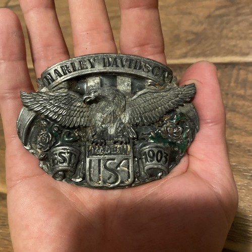 Fibbia cintura harley davidson - fibbia,